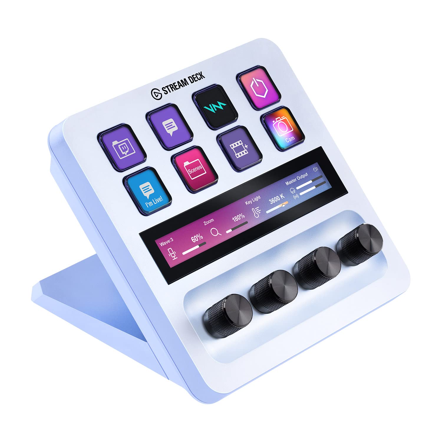 Elgato Stream Deck + White オーディオミキサー ライブ制作用